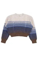 Kız Çocuk Kazak 10-13 Yaş Bej - Paket