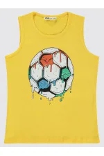 Boys T-Shirt 6-9 Years Yellow - Pack