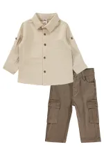 Baby Set 0-24 Months Beige-Dark Brown - Pack