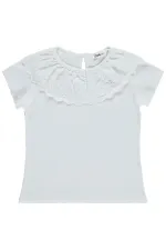 T-shirt fille, 6-9 ans, blanc cassé - Emballage