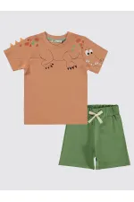 Erkek Çocuk Takım 2-5 Yaş Kiremit - Paket