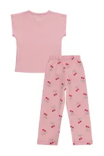 Ensemble pyjama fille, 2-5 ans, rose poudré - Lot