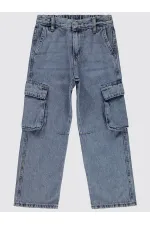 Erkek Çocuk Pantolon 6-9 Yaş Açık Mavi - Paket