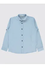 Erkek Çocuk Gömlek 10-13 Yaş Mavi - Paket