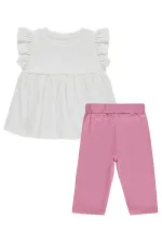 Ensemble d'équipe pour filles de 2 à 5 ans, blanc cassé - Emballage