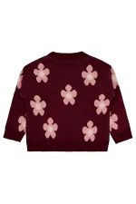 Girl's Sweater 2-5 Years Old Burgundy - Package