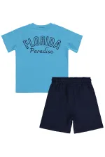 Erkek Çocuk Takım 2-5 Yaş Buz Mavi - Paket