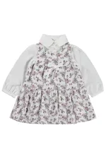 Kız Çocuk Jile ve Elbise 2-5 Yaş Gül Kurusu - Paket