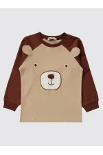 Ensemble pyjama garçon 2-5 ans marron - Emballage