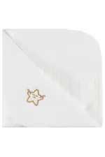 Ensemble couverture et lange pour bébé 0-24 mois, écru - Emballage