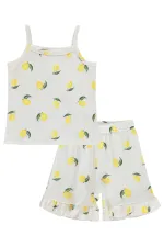 Ensemble pyjama fille, 2-5 ans, blanc cassé - Emballage