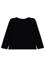 Kız Çocuk Sweatshirt 2-5 Yaş Siyah - Paket