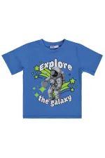 T-shirt garçon Km 2-5 ans Turquoise foncé - Lot