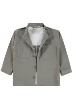 Boys' Shirt Set 6-9 Years Light Grey - Package