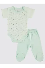 Bebek Zıbın Takımları 0-24 Ay Mint - Paket