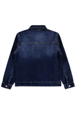 Veste garçon, 10-13 ans, bleu foncé - Emballage