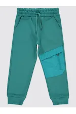 Bas de survêtement garçon 10-13 ans, couleur pétrole - Emballage