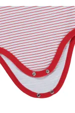 Bebek Çıtçıtlı Badi 0-24 Ay Kırmızı - Paket