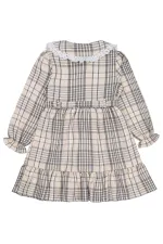 Kız Çocuk Jile ve Elbise 6-9 Yaş Bej - Paket