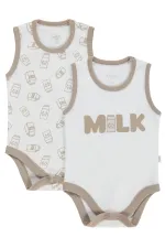 Bebek Çıtçıtlı Badi 0-24 Ay Ekru - Paket