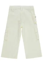 Kız Çocuk Pantolon 2-5 Yaş Kırık Beyaz - Paket