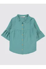 Girl's Shirt Ages 6-9, Almond Green - Package