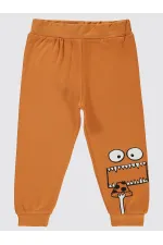 Bas de survêtement garçon 2-5 ans orange foncé - Lot