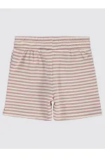 Kız Çocuk Şort 6-9 Yaş Koyu Pudra - Paket