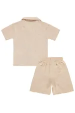 Erkek Çocuk Takım 2-5 Yaş Bej - Paket