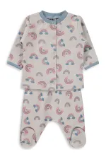 Ensemble pyjama bébé 0-24 mois couleur pierre - Emballage