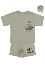 Ensemble d'équipe pour garçons de 2 à 5 ans, gris clair - Pack