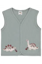 Gilet bébé vert 0-24 mois - Emballage