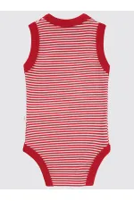 Bebek Çıtçıtlı Badi 0-24 Ay Kırmızı - Paket