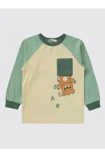 Ensemble pyjama garçon 2-5 ans kaki foncé - Emballage