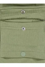 Bas de survêtement garçon 6-9 ans kaki doux - Lot
