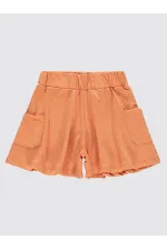 Kız Çocuk Şort 6-9 Yaş Kayısı Ezmesi - Paket