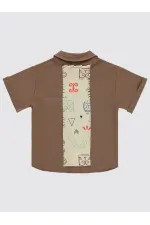 Boy Shirt 2-5 Years Old Brown - Package