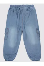 Kız Çocuk Pantolon 2-5 Yaş Açık Mavi - Paket