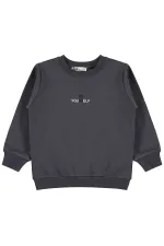 Sweat-shirt pour fille, 2-5 ans, anthracite - Emballage
