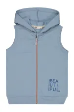 Kız Çocuk Yelek 6-9 Yaş Mavi - Paket