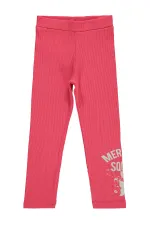 Kız Çocuk Tayt 6-9 Yaş Nar - Paket