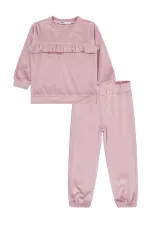 Ensemble de survêtement pour filles de 2 à 5 ans, rose poudré clair - Emballage