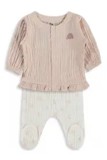 Ensemble pyjama bébé 0-24 mois, blanc cassé - Emballage