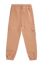 Pantalon pour fille de 6 à 9 ans, couleur argile italienne - Emballage