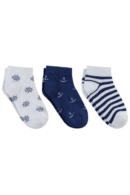 Erkek Çocuk Patik Çorap 2-9 Yaş Standart - Paket