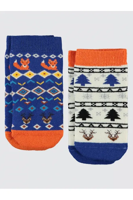 Chaussettes courtes garçon 2-9 ans, taille standard - Lot