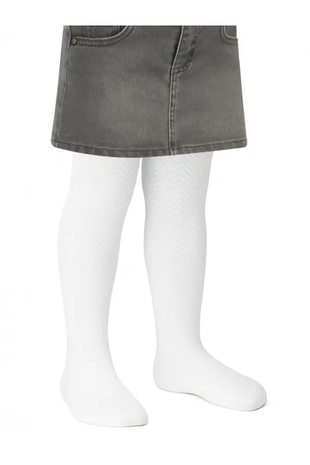 Kız Çocuk Külotlu Çorap 2-9 Yaş Beyaz - Paket