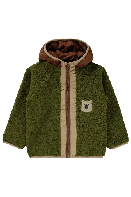 Gilet garçon kaki 2-5 ans - Emballage