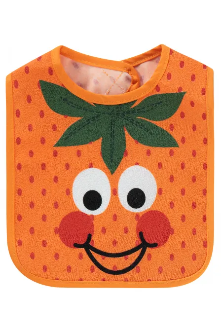 Bavoir bébé orange 0-24 mois - Emballage