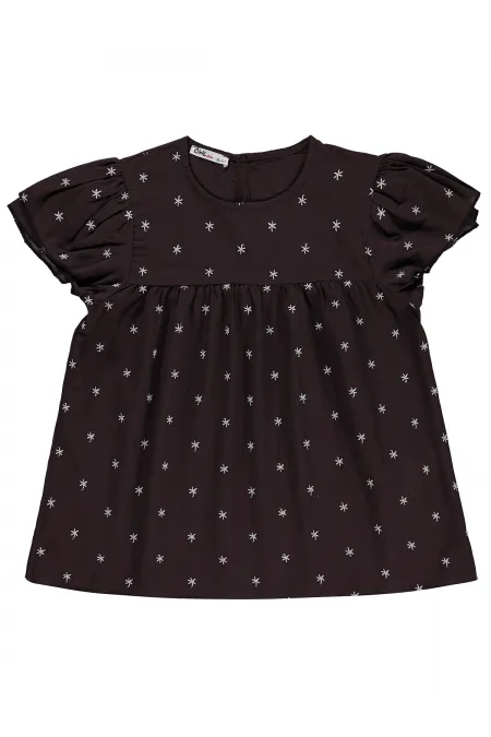 Kız Çocuk Gömlek 10-13 Yaş Kahve - Paket